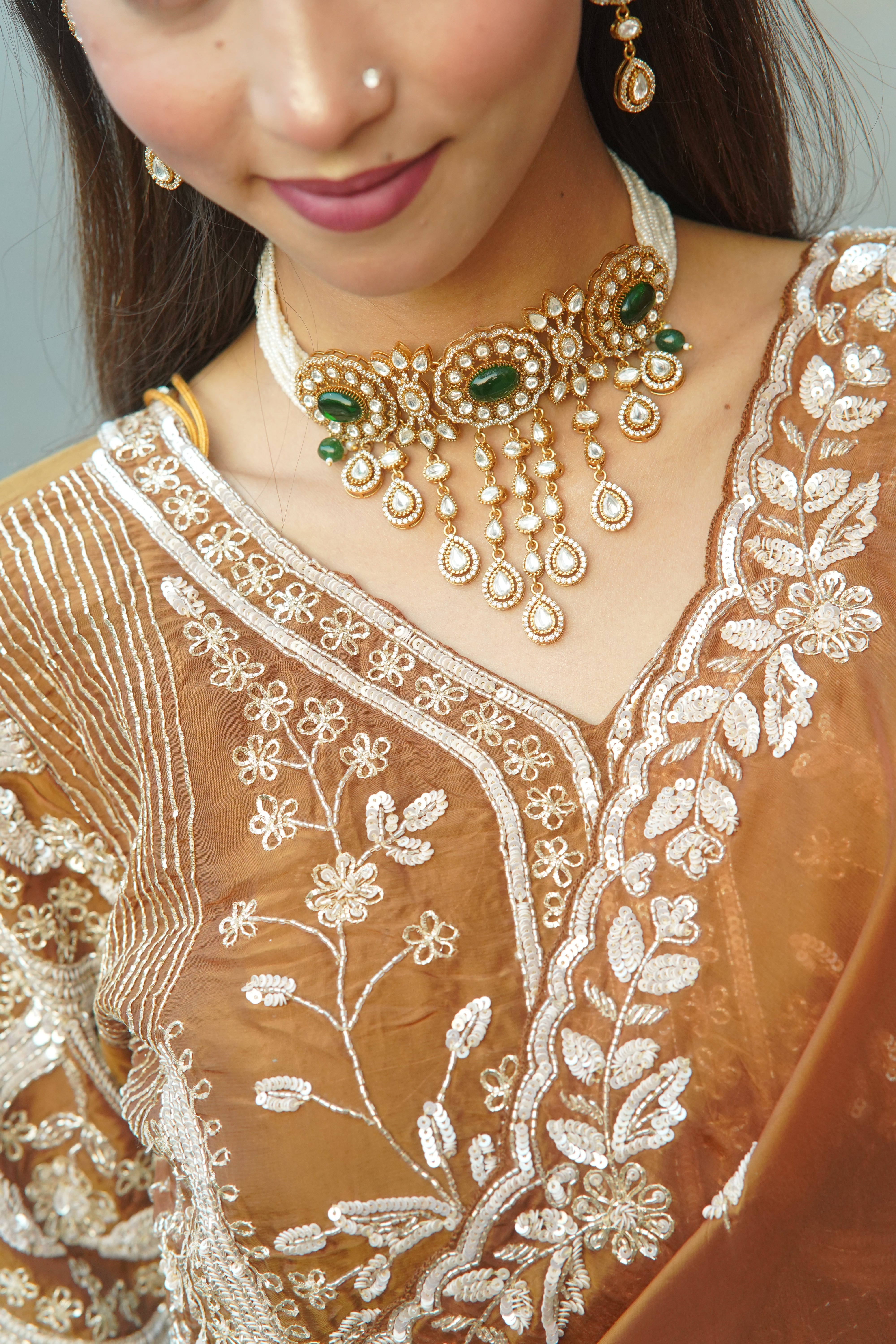 Handcrafted Saree with Detailed Blouse Work