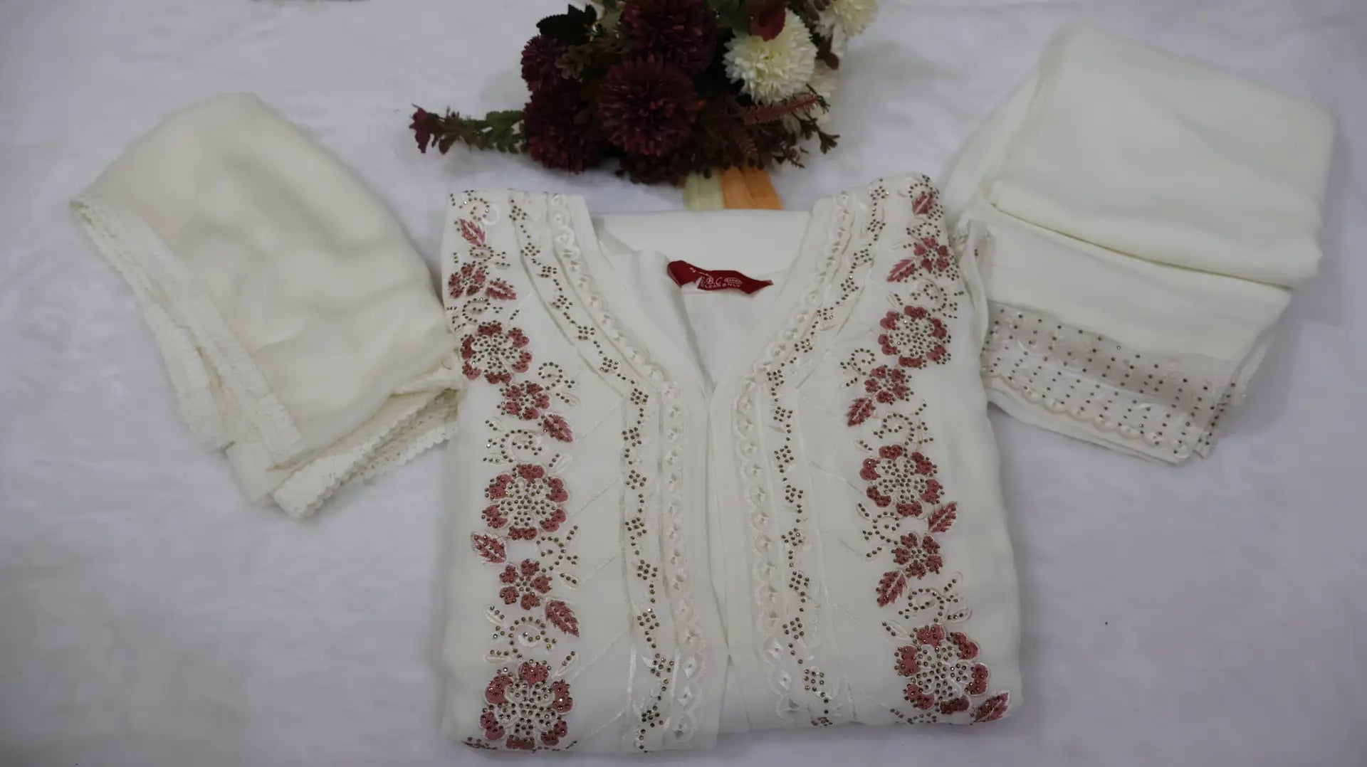 Pakistani Georgette Co‑Ord Set with Dupatta