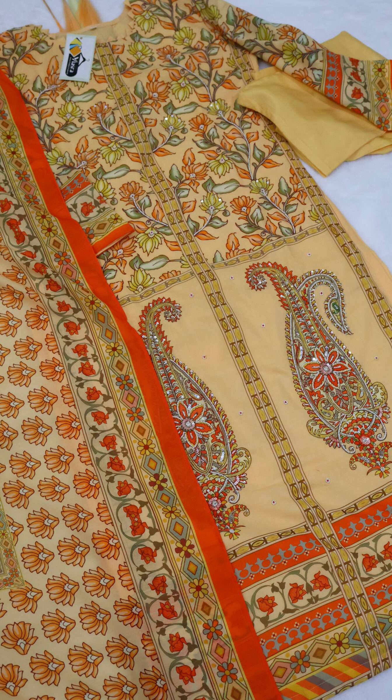 Cotton Kurta Pant Set with Dupatta