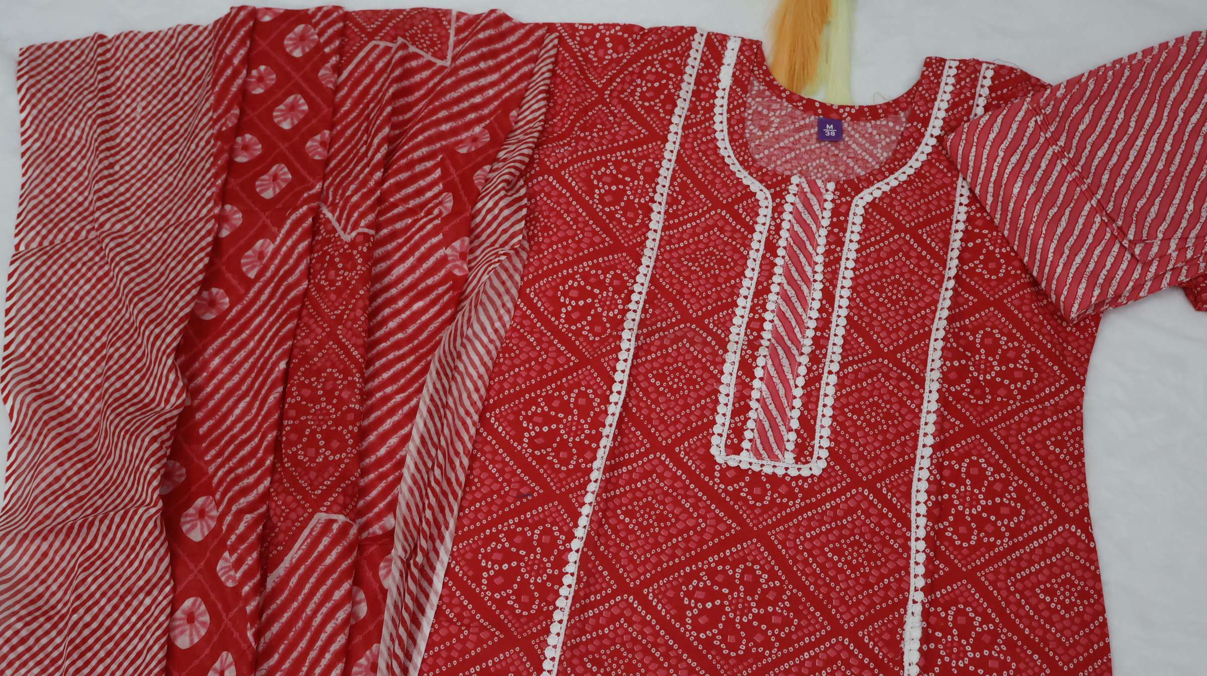 Bandhini Print Kurta Set