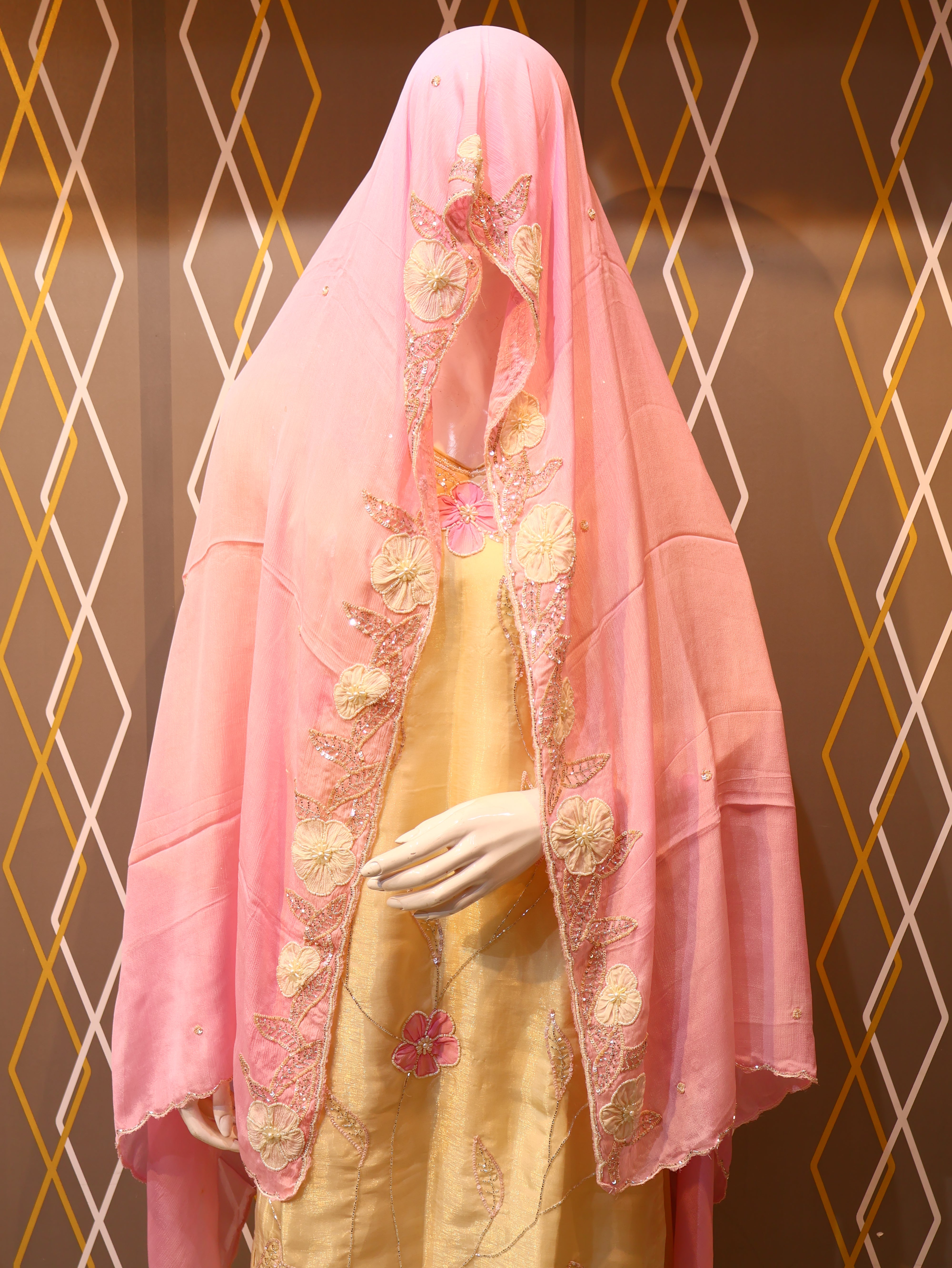 Tissue Simmer Silk Plazo Kurta Dupatta Set with hand‑worked Cutdana, sequins & pearl