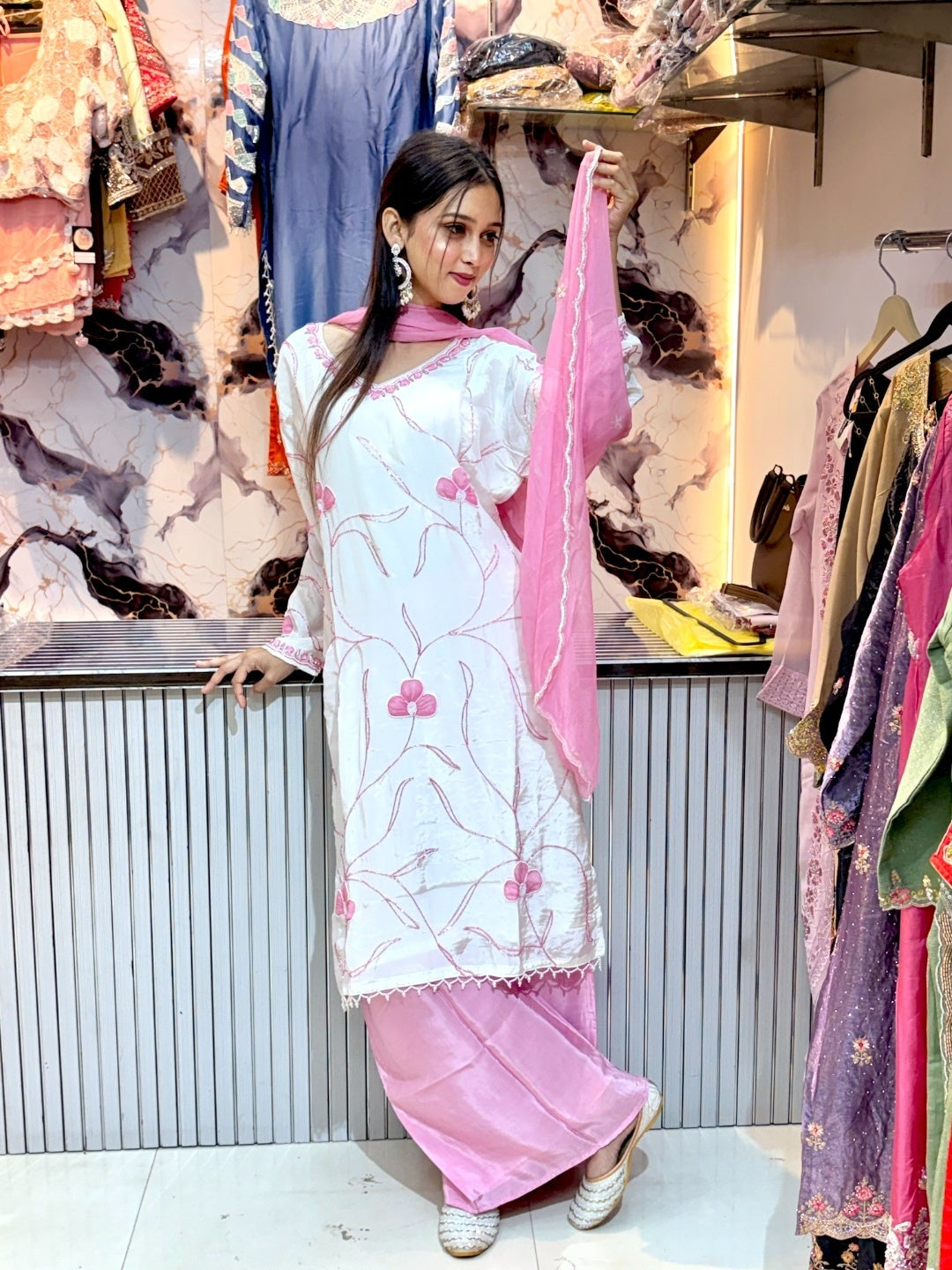 Floral Appliqué Handwork Set